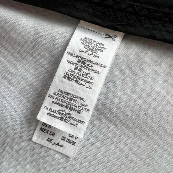 Juicy Couture Women's Size S Black Blue Floral Mesh Bomber Jacket Full Zip Mesh - Picture 3 of 9